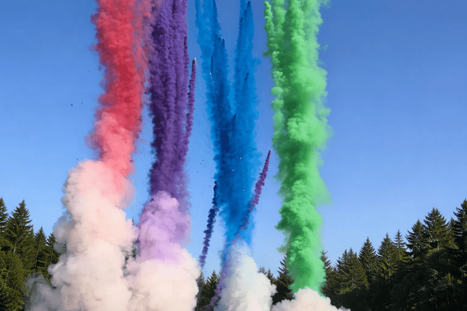 Цветной дым